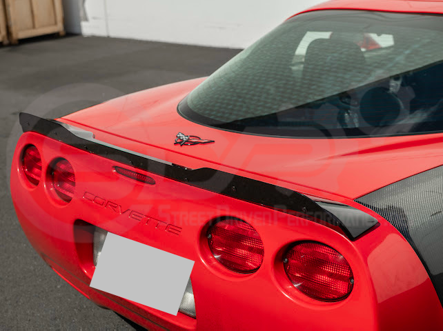 1997-2004 Chevrolet Corvette C5 | ZR1 Extended Style GLOSSY BLACK Rear Trunk Lid Wickerbill Spoiler Wing