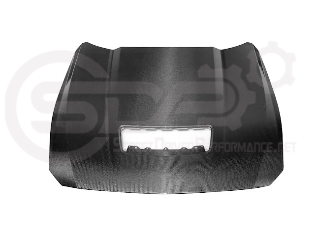 *IMPERFECTION / DISCOUNTED* 2024-Up Ford Mustang S650 | Factory Style CARBON FIBER Front Hood (NO VENT)