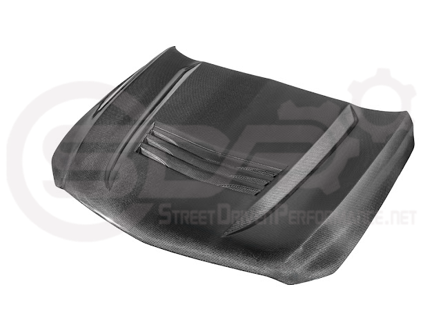 2020-Up Cadillac CT5 / CT5-V / CT5-V Blackwing | “CTS-V, V3” Style CARBON FIBER Front Vented Hood