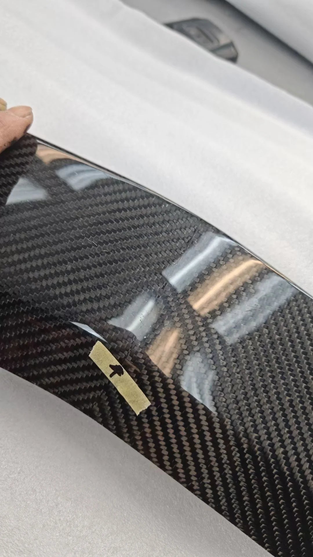 *IMPERFECTION / DISCOUNTED* 2016+ Cadillac CTS-V V3 - Carbon Fiber Front Lip Splitter Ground Effects