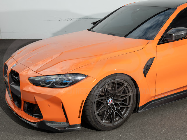 2021-UP BMW G80 M3 SEDAN | 3D STYLE CARBON FIBER ADD-ON SIDE SKIRTS ROCKER PANEL EXTENSION GROUND EFFECTS