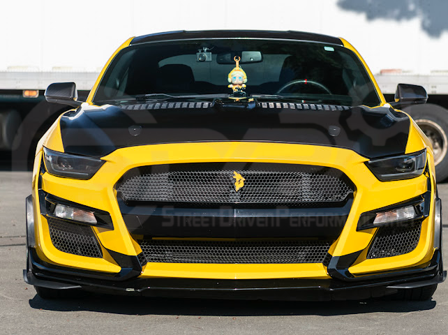 2018-2023 FORD MUSTANG S550 | GTD STYLE ALUMINUM FRONT AIR VENTED HOOD