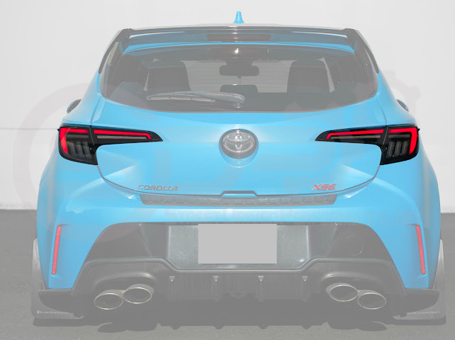 2019-UP COROLLA HATCHBACK GR SEQUENTIAL SIGNAL LED CLEAR REAR TAILLIGHTS PAIR