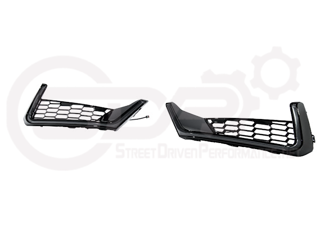 2024-Up For Mustang S650 Dark Horse Style Bumper | Side Intake LED Grille DRL Light Bar Pair