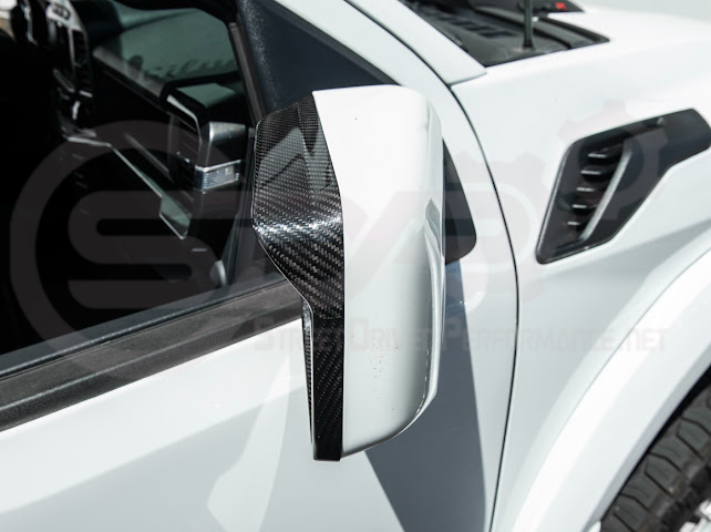 2021-UP FORD F-150 | CARBON FIBER FACTORY STYLE SIDE MIRROR FRAMES PAIR