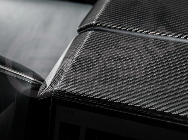 2024-Up Tesla Cybertruck | Interior DRY Carbon Fiber Armrest Trim Cover (Copy)