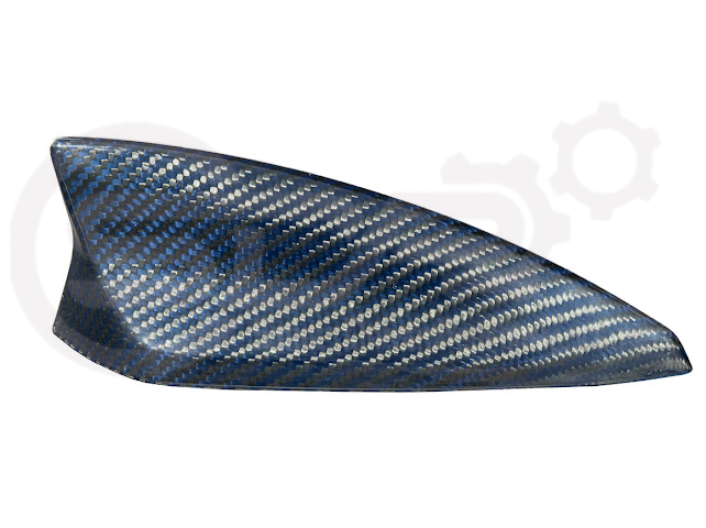2014-Up Cadillac ATS CTS CT4 CT5 Blue Carbon Fiber Shark Fin Antenna Cover