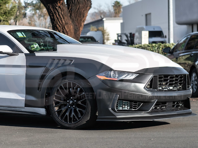 2018-2023 FORD MUSTANG GT500 KR STYLE FRONT SIDE VENTED FENDERS PAIR