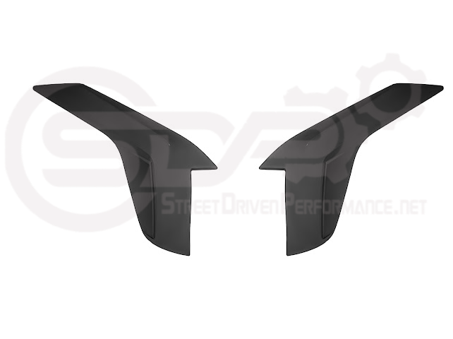 2020-Up Cadillac CT4 | SMOKE TINTED Rear Tail Light Trim Bezel Cover Pair
