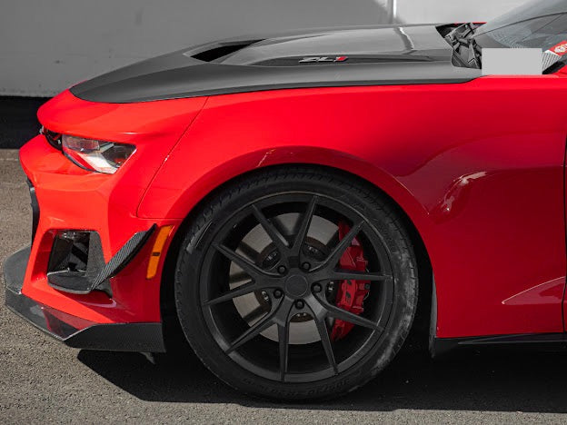 2017-UP CAMARO ZL1 1LE FRONT AIR DUCT BEZELS & CANARDS DIVE PLANES
