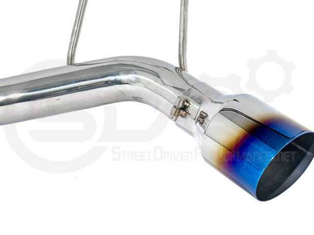 Mazda MX-5 Miata ND 2016-2025 axle back exhaust with 4-inch burnt or chrome tips, performance muffler delete by Street Driven Performance