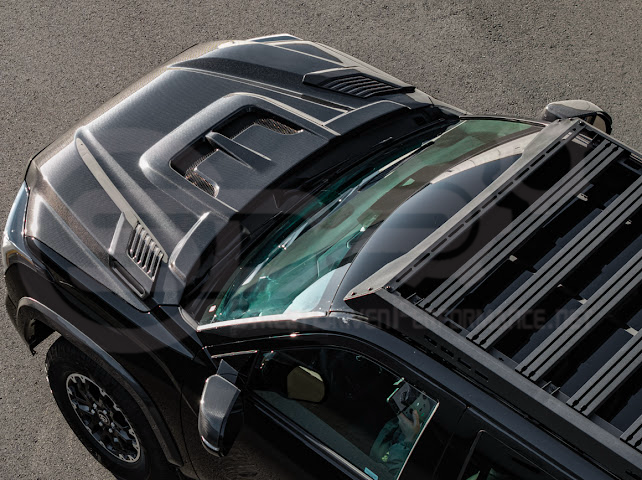 2022-UP TOYOTA TUNDRA | SDP CARBON FIBER FRONT VENTED HOOD WITH SIDE VENTS