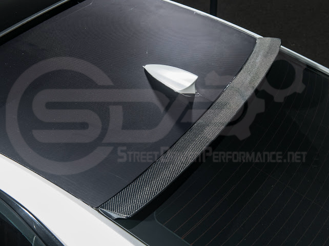 2013-2018 Cadillac ATS ATS-V Coupe | Carbon Fiber Rear Roof Top Window Spoiler Wing