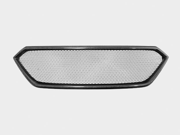 Street Driven Performance carbon fiber mesh grille vent for 2022-UP Subaru WRX, sporty front grille replacement with JDM competition style.
