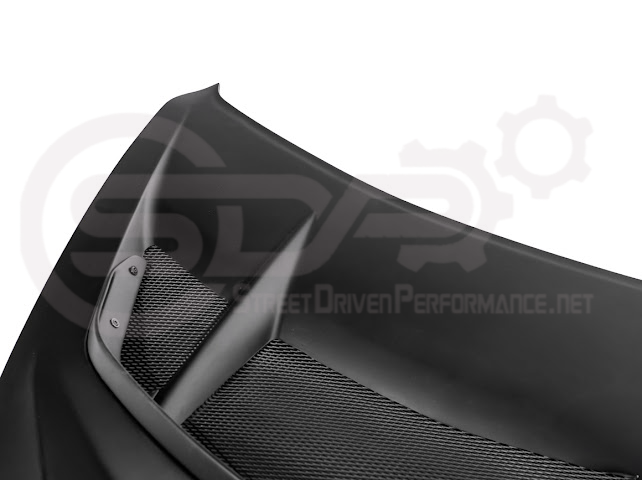 2020-PRESENT CHEVROLET CORVETTE C8 | ZR1 REPLICA STYLE  MATTE BLACK FRONT VENTED HOOD