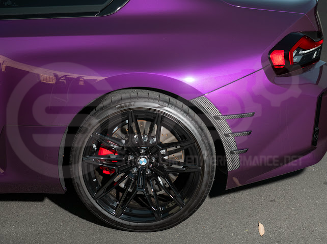 2023-UP BMW G87 M2 | DRY CARBON FIBER ADD-ON FENDER WHEEL ARCH TRIM FRONT & REAR PAIR
