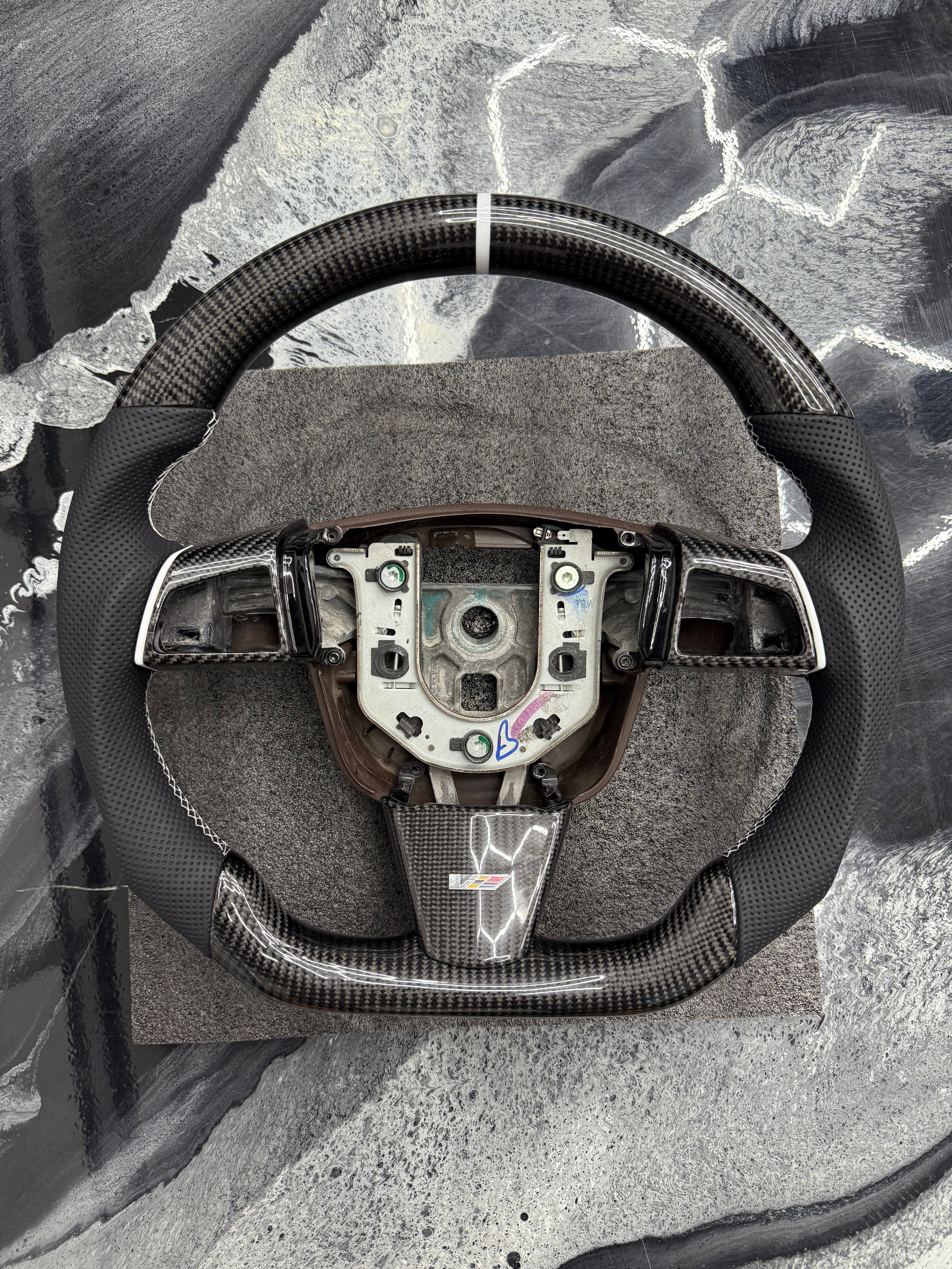 2009-2015 CADILLAC CTS-V “V2”CARBON FIBER STEERING WHEELS (IN STOCK NO WAIT TIME)
