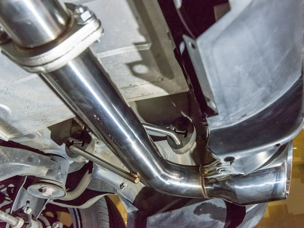Street Driven Performance exhaust axle back for Subaru BRZ, Toyota 86, Scion FRS with chrome or burnt blue tips, dual exhaust system.