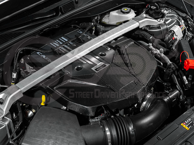 2022-UP CADILLAC CT5-V BLACKWING | DRY CARBON FIBER REPLACEMENT FRONT ENGINE COVER