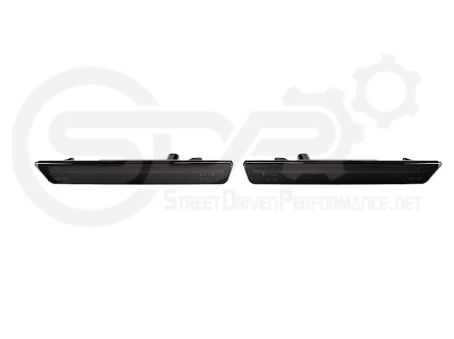 2015-2023 Dodge Challenger | Rear Bumper Side Marker Lens w/ Red LED Reflector Light Pair (Clear / Red / Smoke)