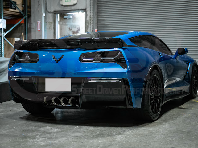 2014-2019 Chevrolet Corvette C7 | Rear Diffuser Smoke or Clear Lens LED Reflector Light Pair