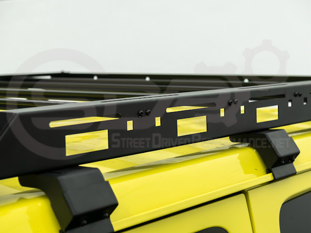 2018-UP JEEP WRANGLER JL & 2020-PRESENT JEEP GLADIATOR JT | CARBON STEEL BLACK TOP ROOF CARGO RACK (FULL & HALF LENGTH)