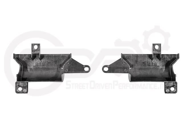 Pair of exterior Chevrolet Corvette C8 underbody air deflector cooling duct scoops, designed for 2020-up models, by Street Driven Performance.