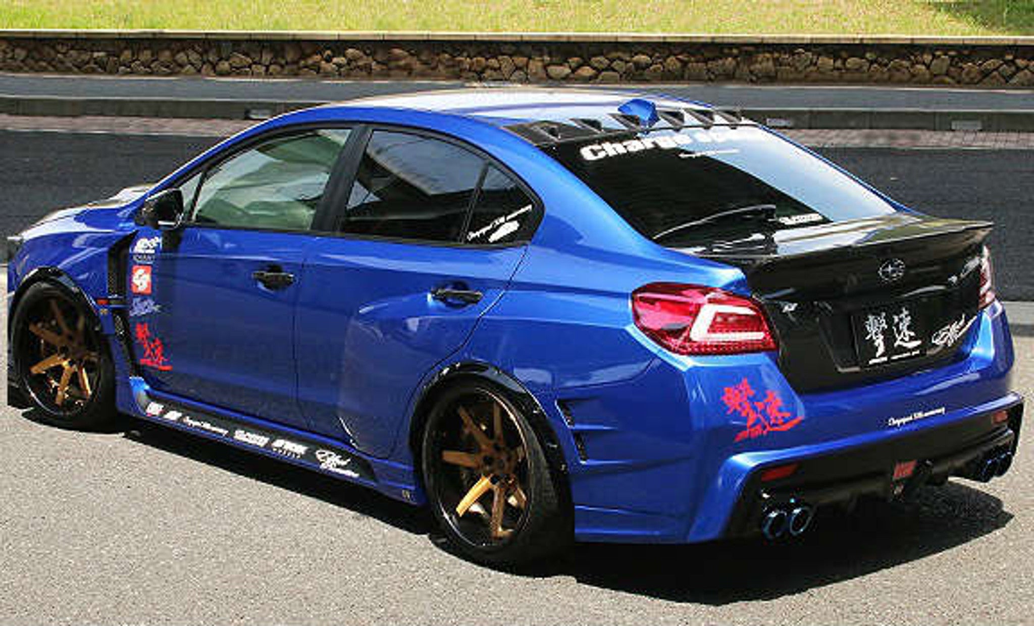 Charge Speed 2015-2021 Subaru WRX/ STi Type 1B FRP Wide Body Complete Kit with Type B FRP FRONT LIP