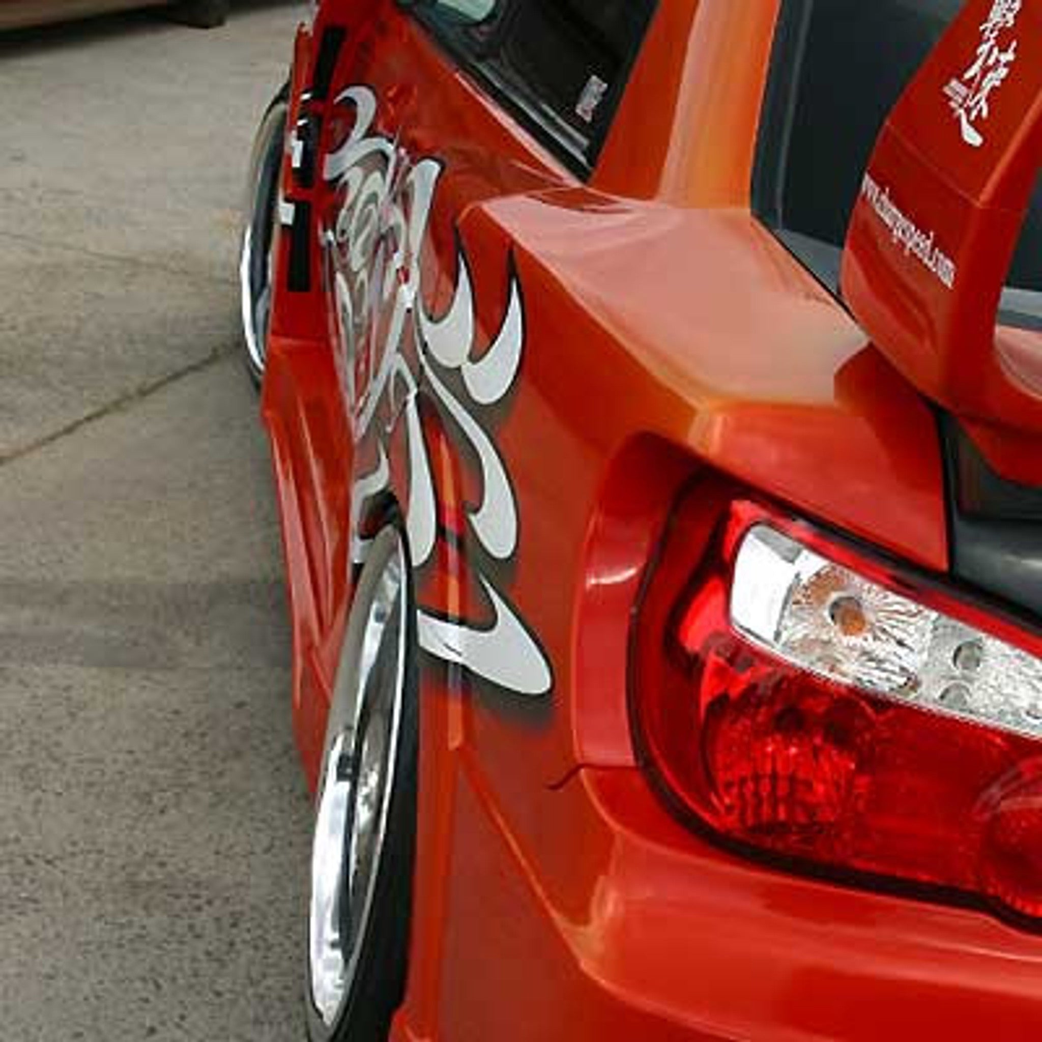 Charge Speed 2004-2005 Subaru Impreza GD-B Peanut Eye Wide Body Super GT Full Kit With Straight Front Center Flap