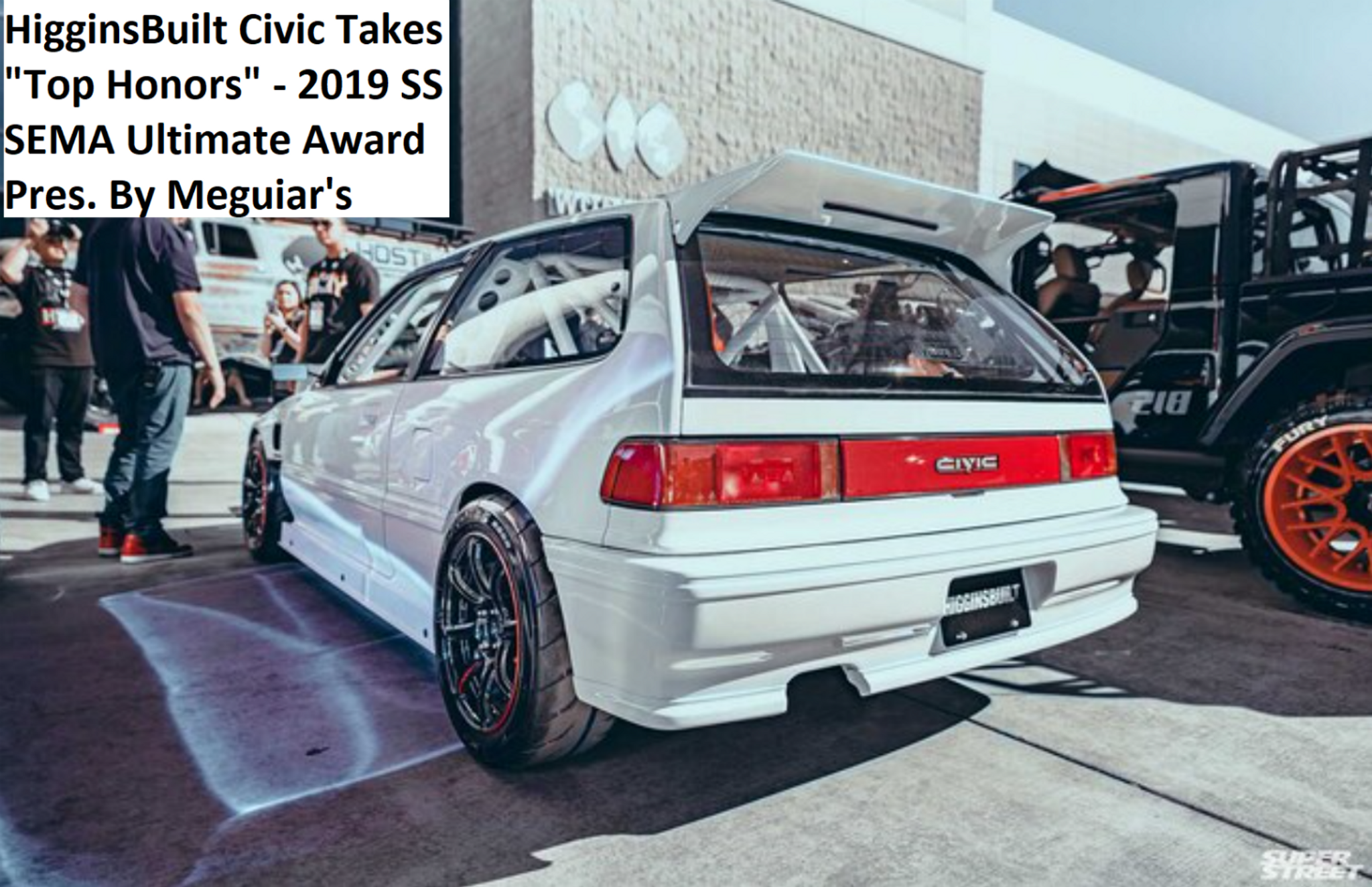 Charge Speed 1988-1991 Honda Civic EF HB CARBON Rear Roof Wing