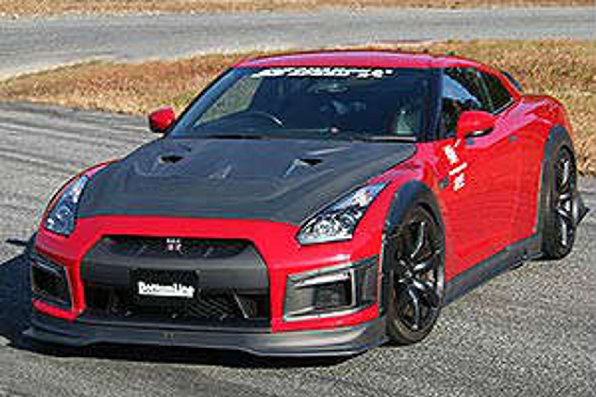 2007-2011 Nissan GTR Zenki Carbon Front Bumper Duct with LED & Turn Signal