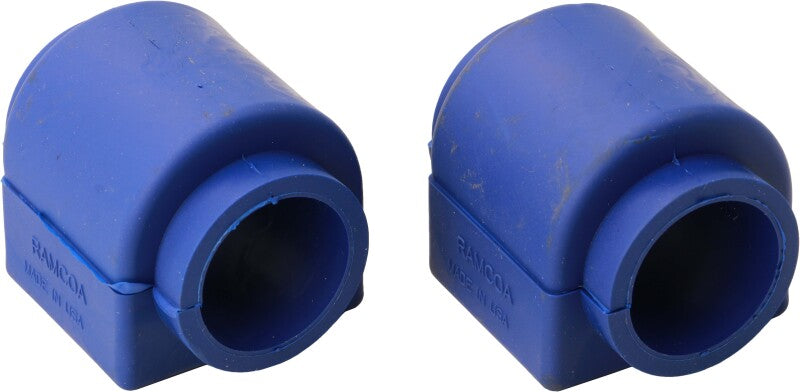 Moog front to frame sway bar bushing for Isuzu Ascender 2004-2008, black rubber bushing with metal sleeve attached.