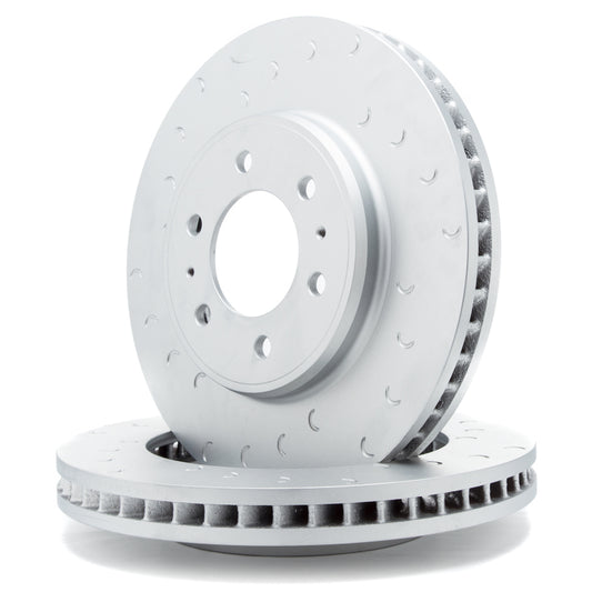 Alcon slotted brake rotor for Ford F-150 Raptor Gen 1-2, 347x36mm, left front replacement, automotive brake component.