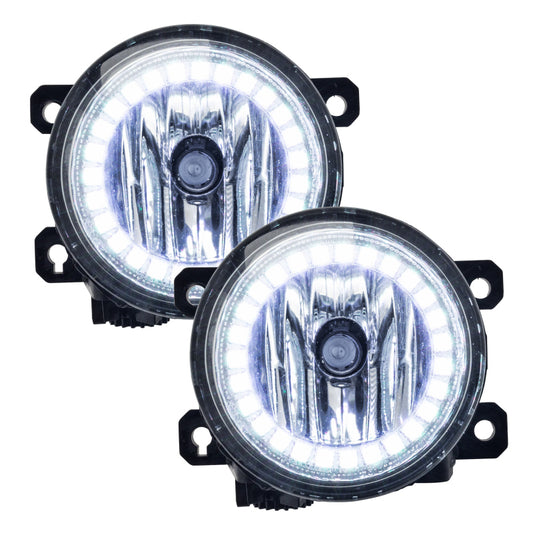 Oracle Honda CRZ LED Fog Light Halo Kit in white, shows circular halo rings designed for fog lights on Honda CRZ models 2010-2016.