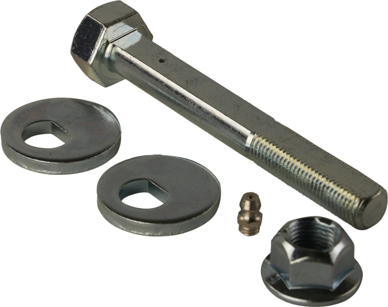 Moog Chrysler 200 rear alignment camber and toe kit for suspension and alignment adjustment, showing metal components and adjustment points.