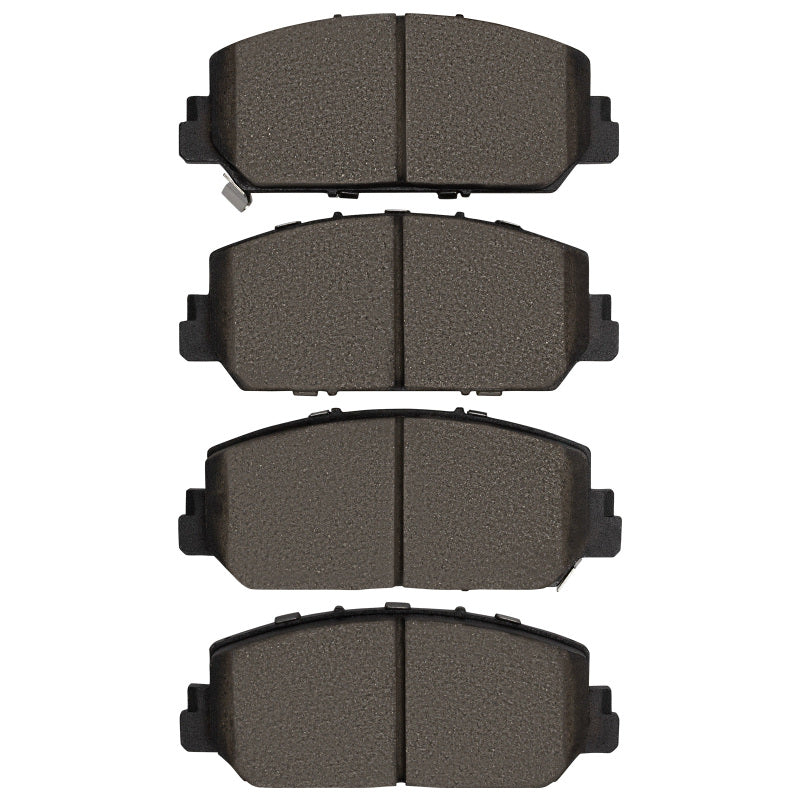 R1 Concepts ceramic brake pads for Acura RDX 2013-2022 front OE replacement brake pads, detailed view of the brake pad surface