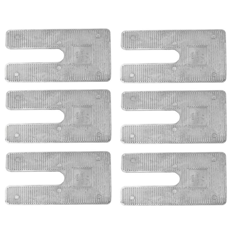 Moog 6-inch long wedge caster change kit for suspension and alignment, showing the wedge component with detailed angles.