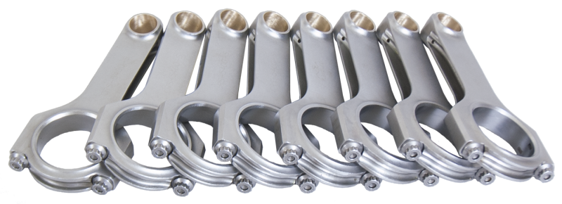 Eagle Ford 302 H-beam connecting rods with ARP2000 bolts for 8-cylinder engines, showing polished metal rods with bolt details.