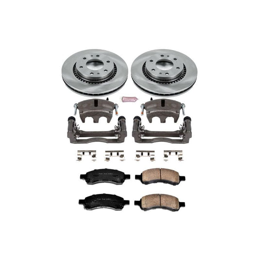 PowerStop OE brake calipers for Isuzu Ascender front autospecialty kit with calipers and hardware, vehicle maintenance parts.