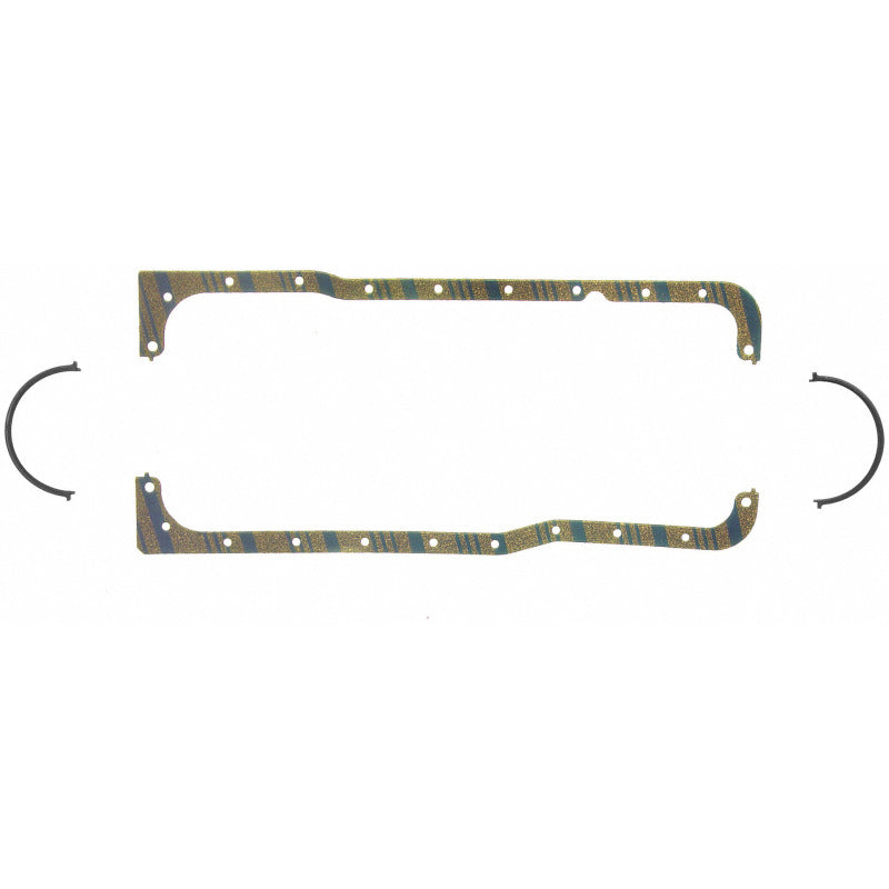 Fel-Pro Ford F-150 Engine Oil Pan Gasket Set Blue Stripe cork-rubber