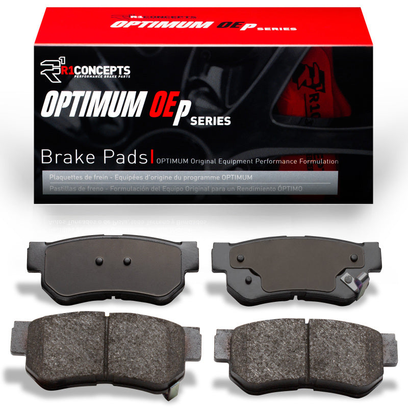 Hyundai Elantra R1 Concepts rear OE brake pads, high-quality automotive brake pads for reliable stopping power.