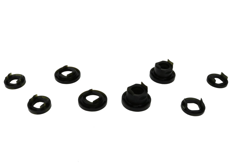 Whiteline Plus rear crossmember mount bushing kit for Pontiac G8 2008-2009 and GTO 2004-2006, showing the bushing components.