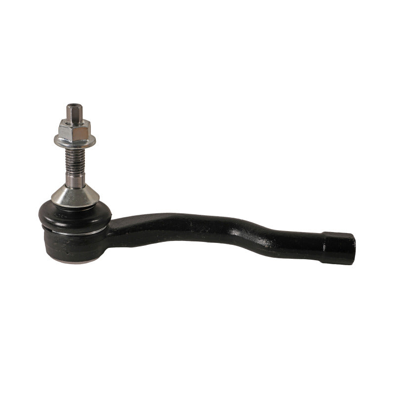 Moog Ford Fusion 2013-2020 front left outer tie rod, automotive part, showing the metal rod with joint for steering linkage.