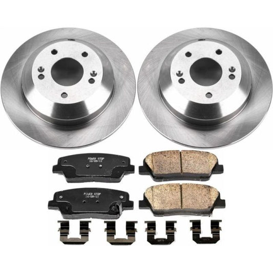 PowerStop rear OE brake kit for Kia Sorento 2015-2019, featuring brake pads and rotors for reliable stopping power.
