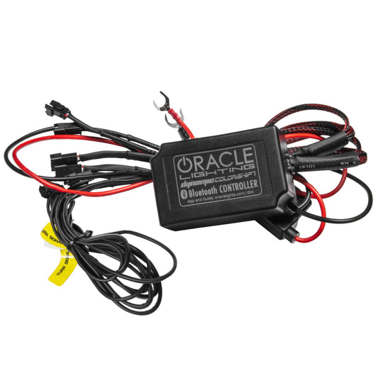 Oracle Lighting Dodge Challenger fog light halo kit with dynamic surface mount headlight and fog light halos, black finish.