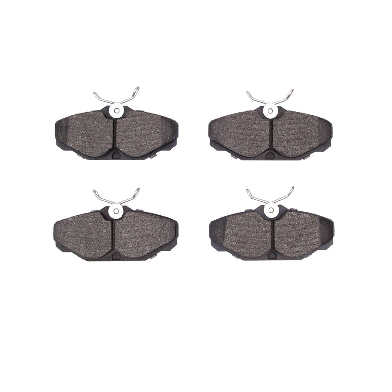 R1 Concepts OE rear semi-metallic brake pads for Mercury Sable 1993-2005, showing the brake pad set with mounting hardware.