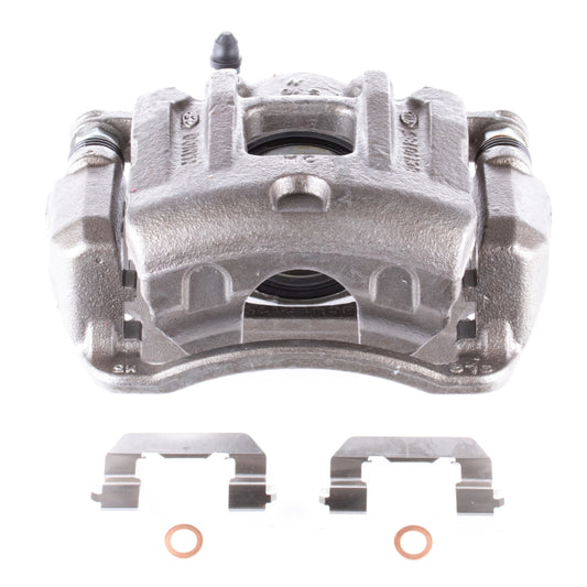 PowerStop OE front left brake caliper with bracket for 2013-2016 Hyundai Santa Fe Sport, automotive stopping component.