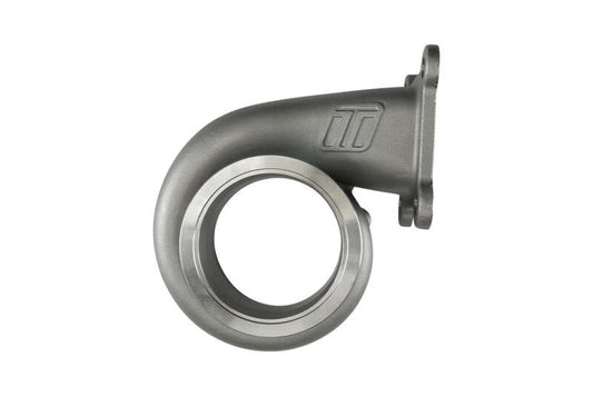 Turbosmart B Frame T4 0.82AR 70mm turbine housing for turbochargers, shown with metallic finish and mounting flange.