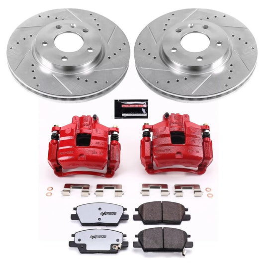 PowerStop Z36 Truck & Tow brake kit with front calipers for 2018-2019 Buick LaCrosse, performance brake system.