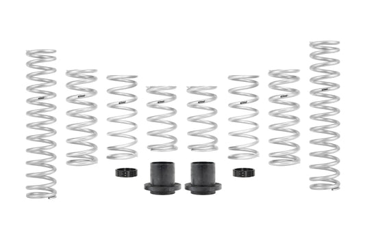 Eibach Polaris RZR XP 4 1000 EPS Walker Evans suspension kit with eight coilover shocks for off-road performance.